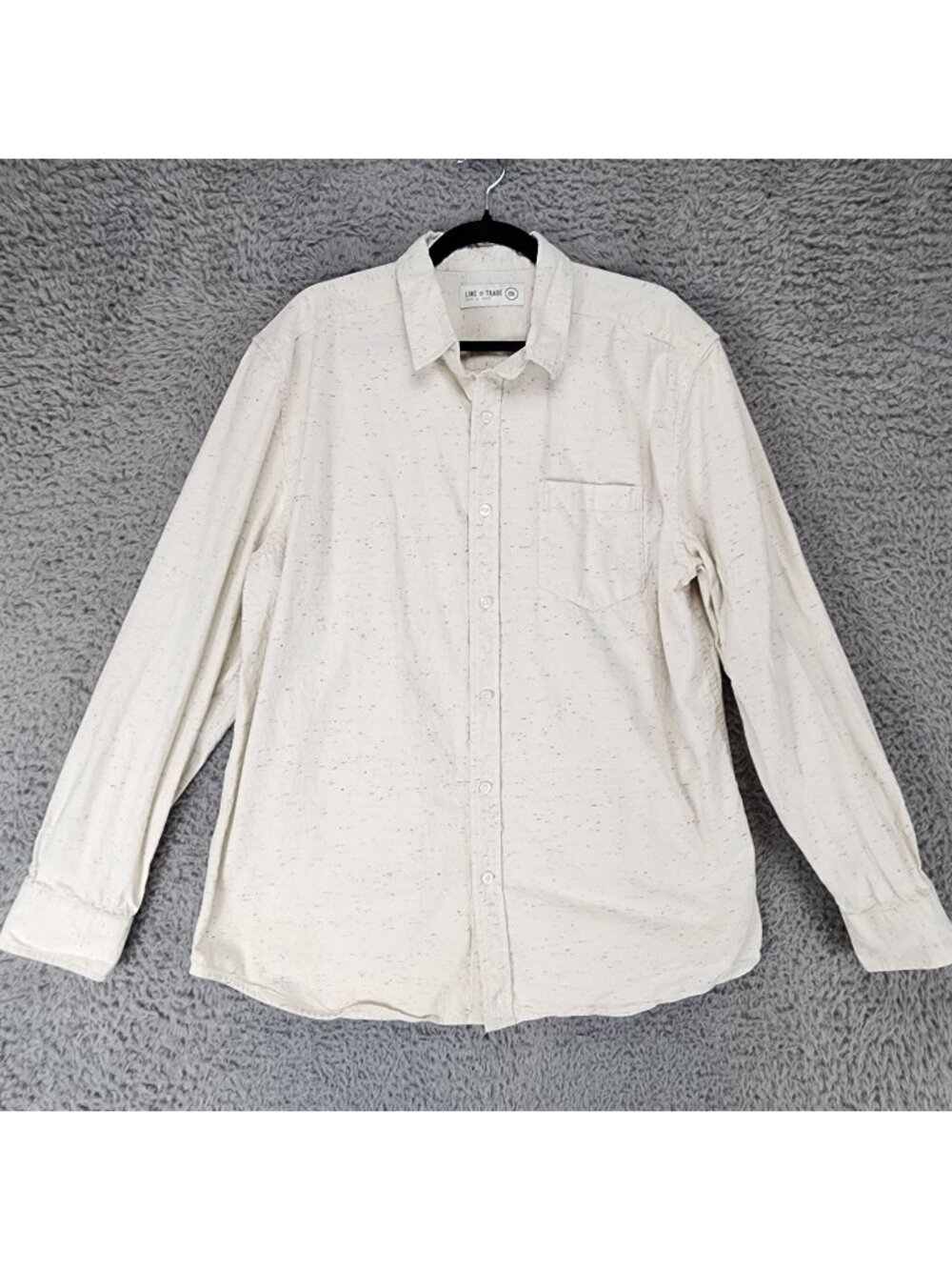 Line Of Trade Shirt Mens XXL White Long Sleeve Button Up